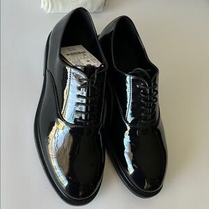 Zara Men's Glossy Black Dress Shoes
